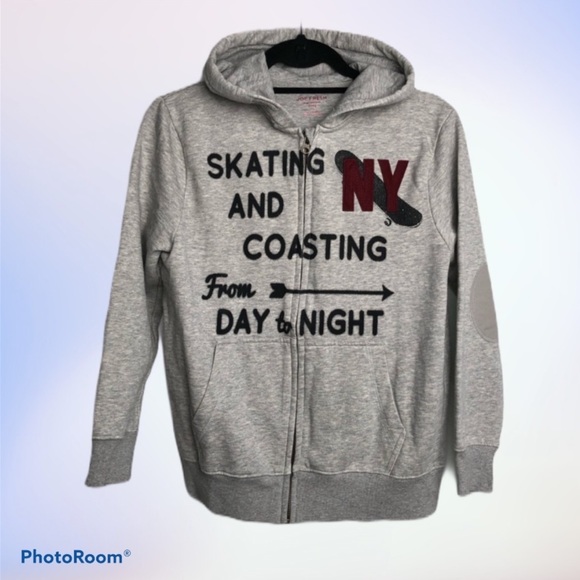 Joe Fresh Hoodie Boys XL Grey Long Sleeved Sweatshirt Sweater - Picture 11 of 11